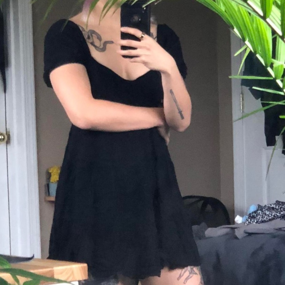 LA Hearts Black Babydoll Dress